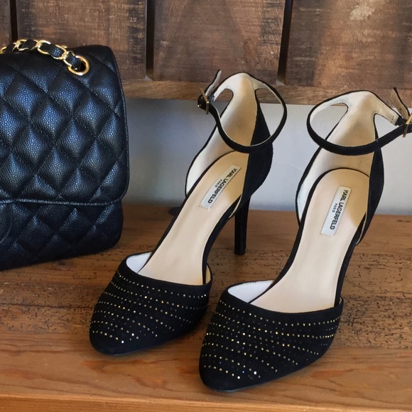Karl Lagerfeld Strappy Heels Size 9.5 NWOT - Picture 3 of 8